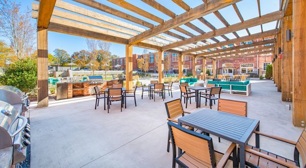 grill area at Judson Mill Lofts
