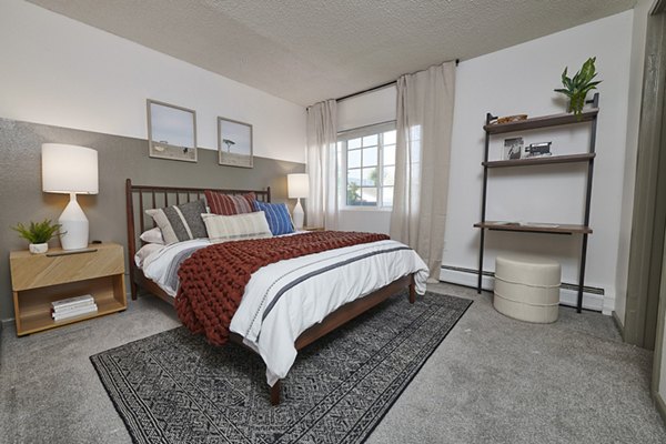 bedroom at Novi at Lowry Apartments