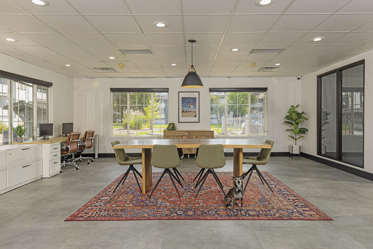 Work space at Novi At Lowry