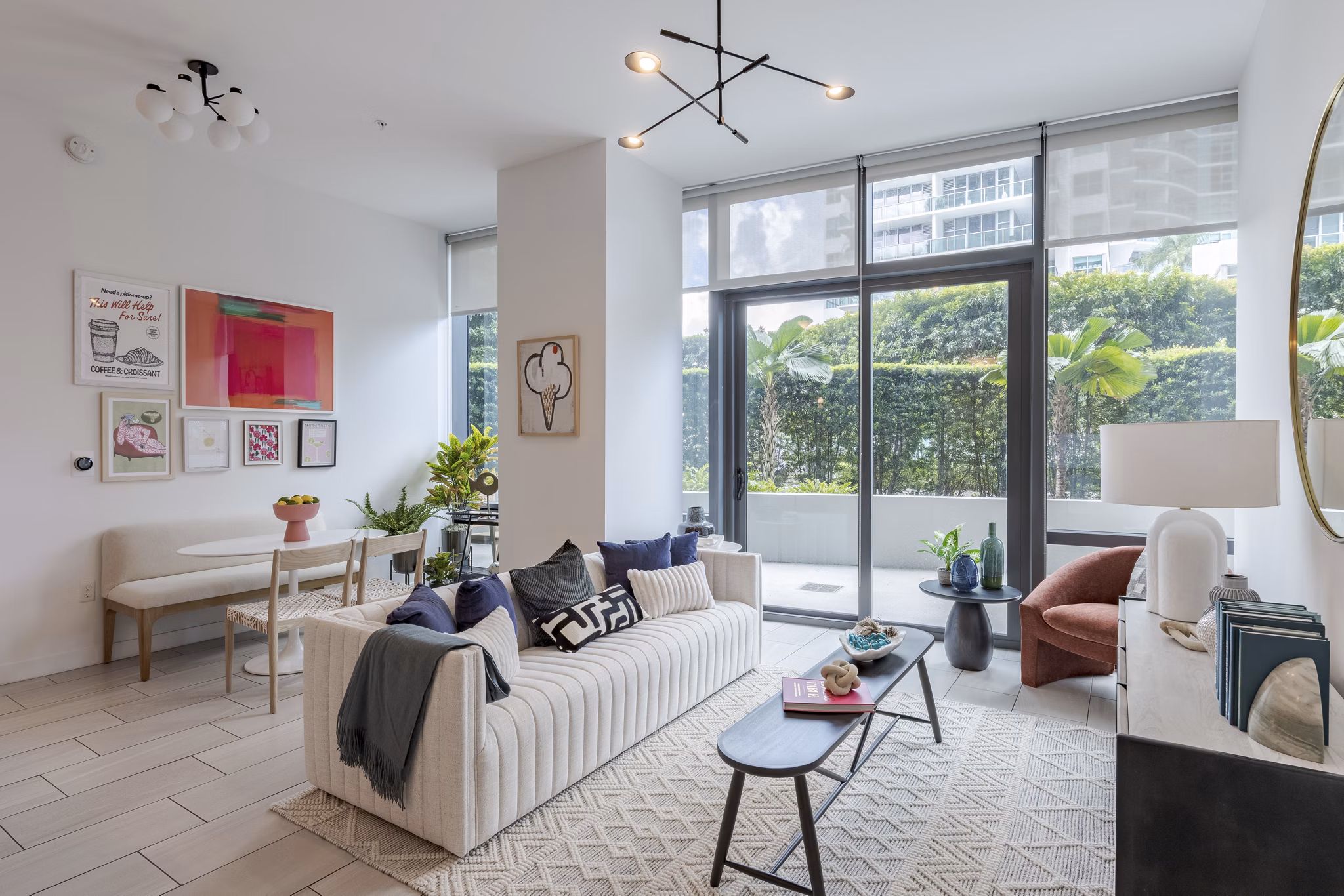Living Room at Midtown 5 Apartments