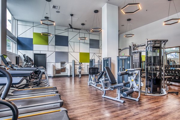 State-of-the-art fitness center at Cypress Apartments with modern exercise equipment