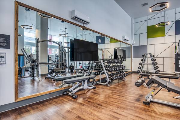 fitness center at Cypress Apartments