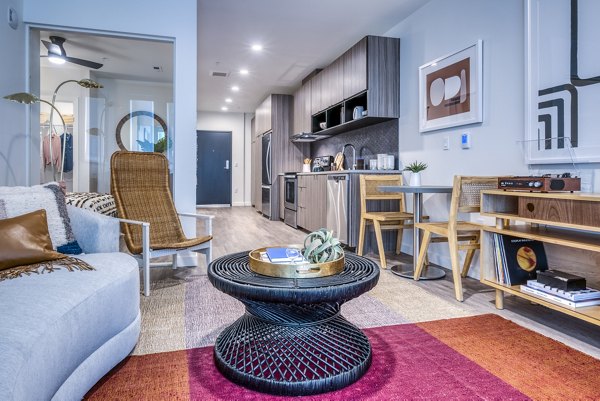 living room at Cypress Apartments