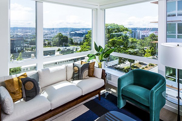 living room at Cypress Apartments