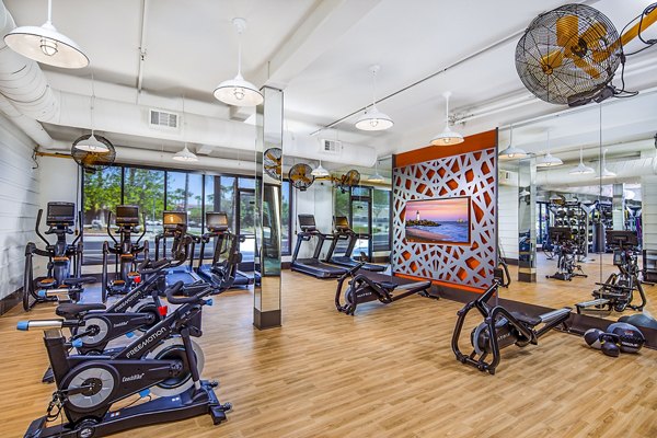 fitness center at The Gabriel Apartments