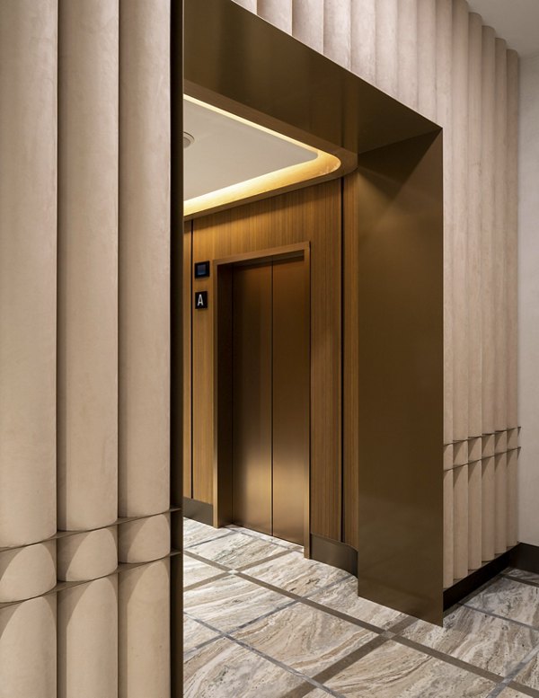 Modern clubhouse featuring a sleek design at 525 Olive Apartments