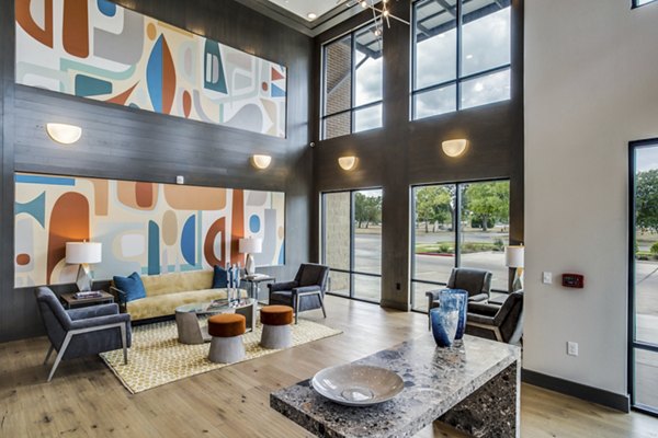 Stylish clubhouse with modern design at Quest Apartments for luxury living