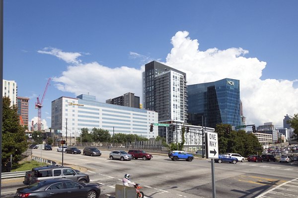 building at 100 Midtown Apartments