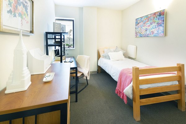 bedroom at 100 Midtown Apartments