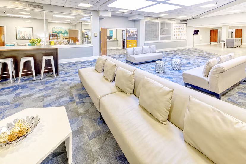 lobby at 100 Midtown Apartments