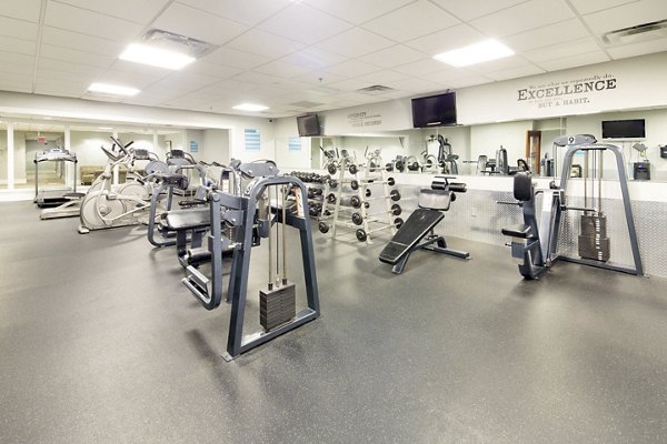 fitness center at 100 Midtown Apartments