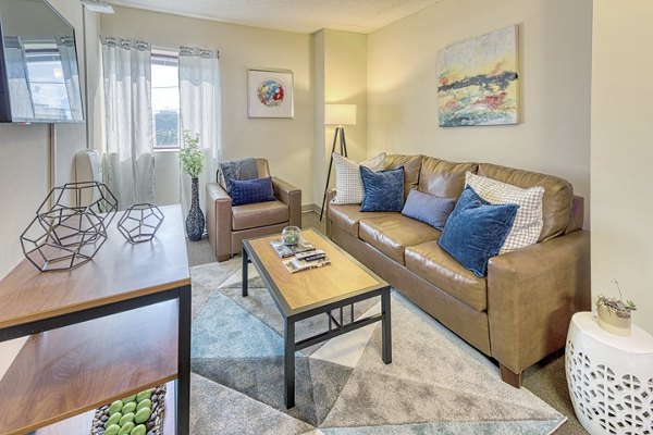 living room at 100 Midtown Apartments