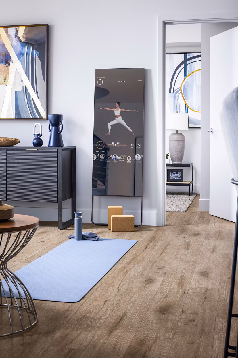 Modern living room with stylish furniture at Diega Apartments in San Diego