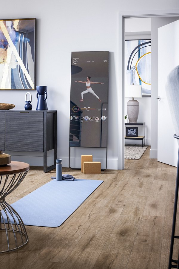 Modern living room with stylish furniture at Diega Apartments in San Diego