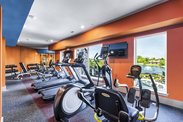 fitness center at Arista Riverstone Apartments