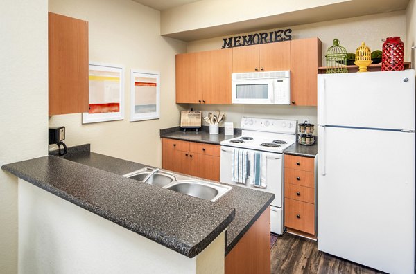 kitchen at The Lofts Apartments