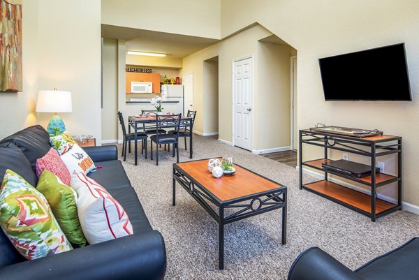 living room at The Lofts Apartments