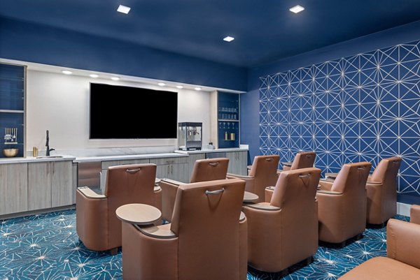 clubhouse theater at Restore at Carolina Park Apartments