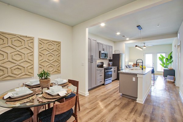 dining room at Restore at Carolina Park Apartments