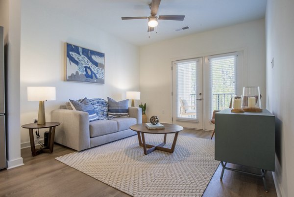 living room at Restore at Carolina Park Apartments