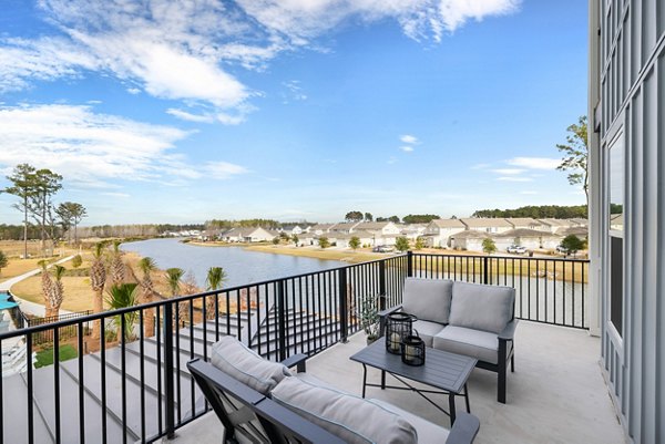 patio/balcony at Restore at Carolina Park Apartments