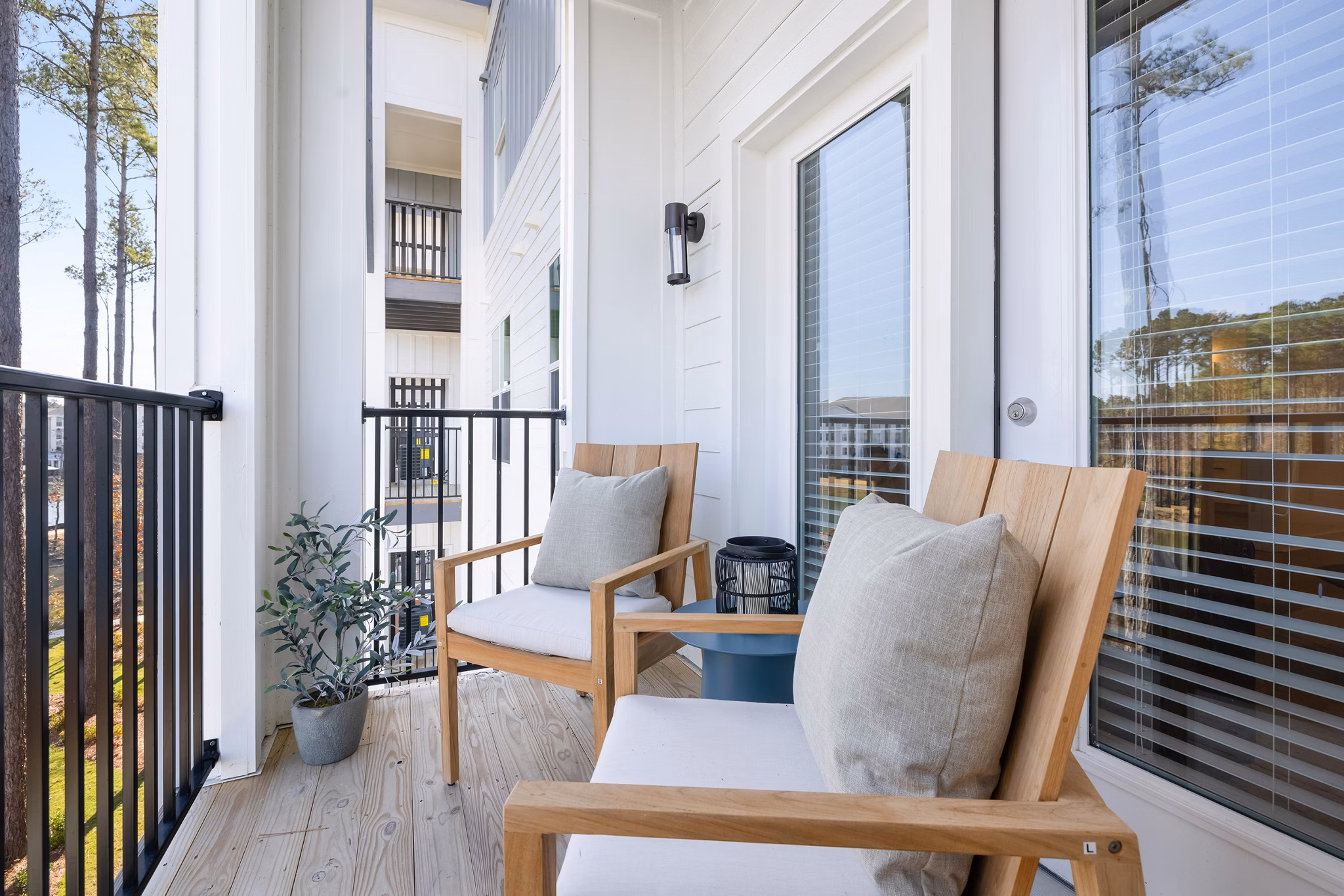 patio/balcony at Restore at Carolina Park Apartments