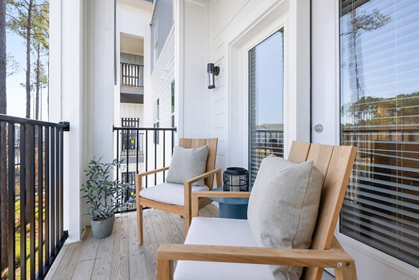 patio/balcony at Restore at Carolina Park Apartments