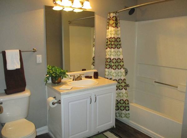 bathroom at Flats at 1500 Apartments