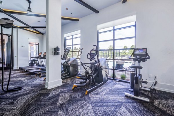 Fitness center with state-of-the-art equipment at Candour House Apartments