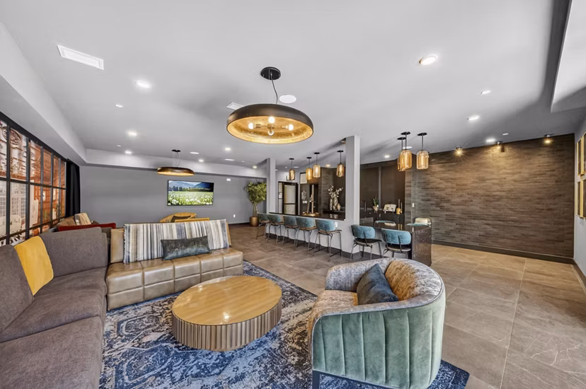 Clubhouse featuring luxurious amenities at The Walcott Hackensack Apartments