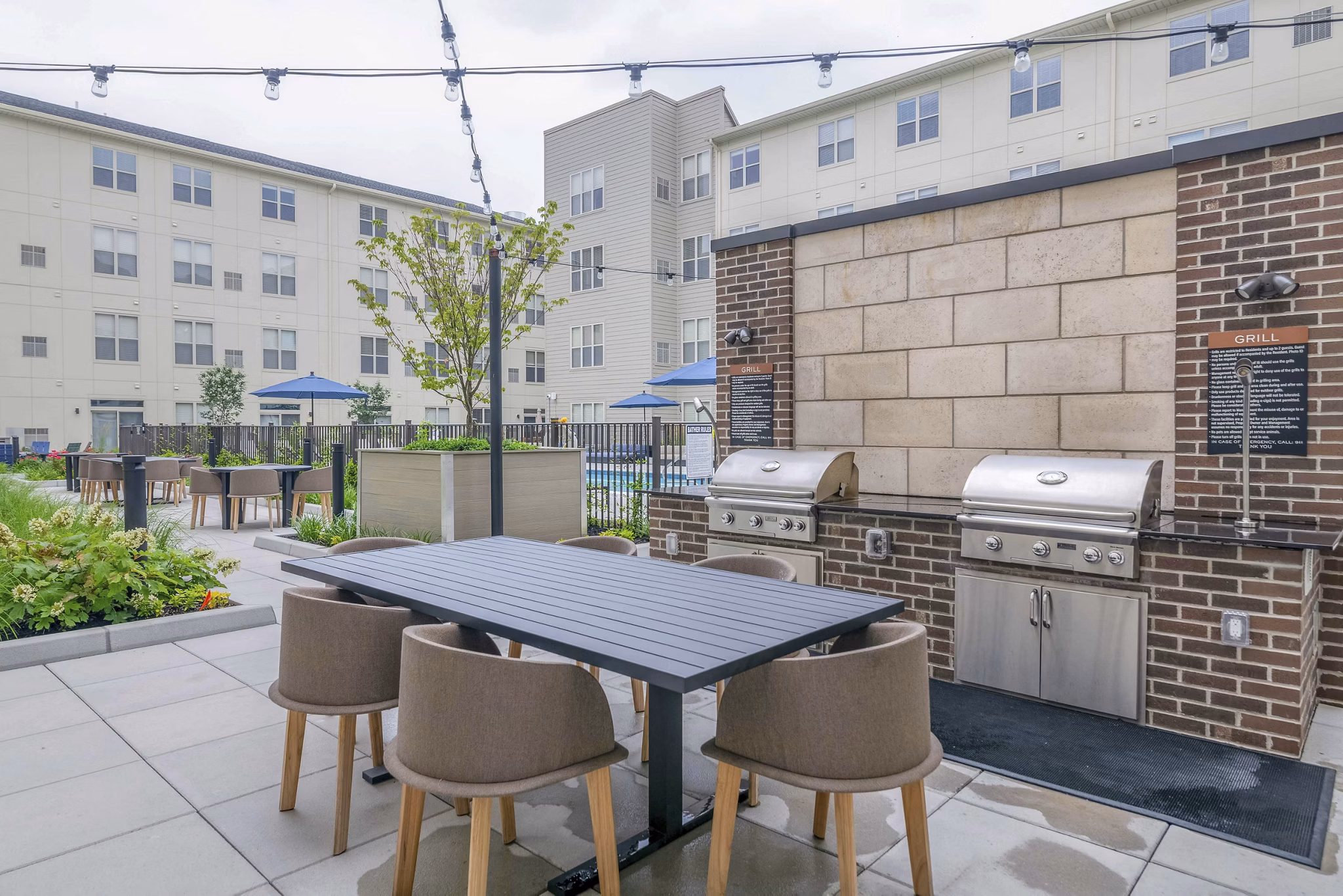 patio at The Walcott Hackensack