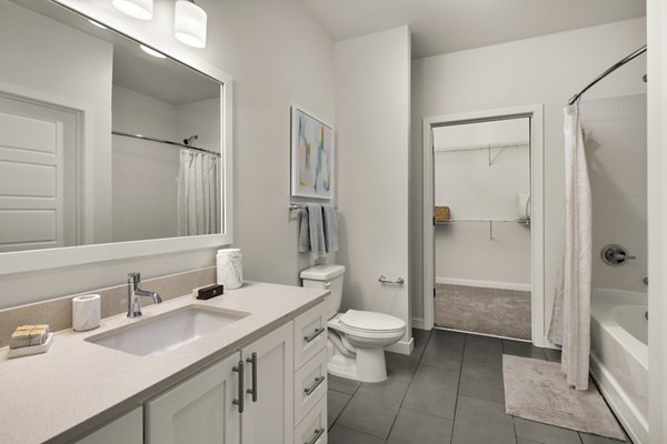bathroom at Tapestry at Brentwood Town Center Apartments