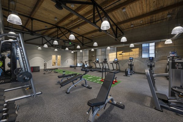 fitness center at Bancroft Lofts