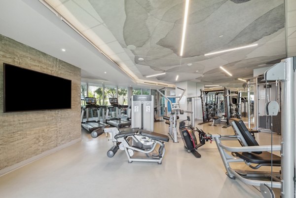 fitness center at K1 Apartments