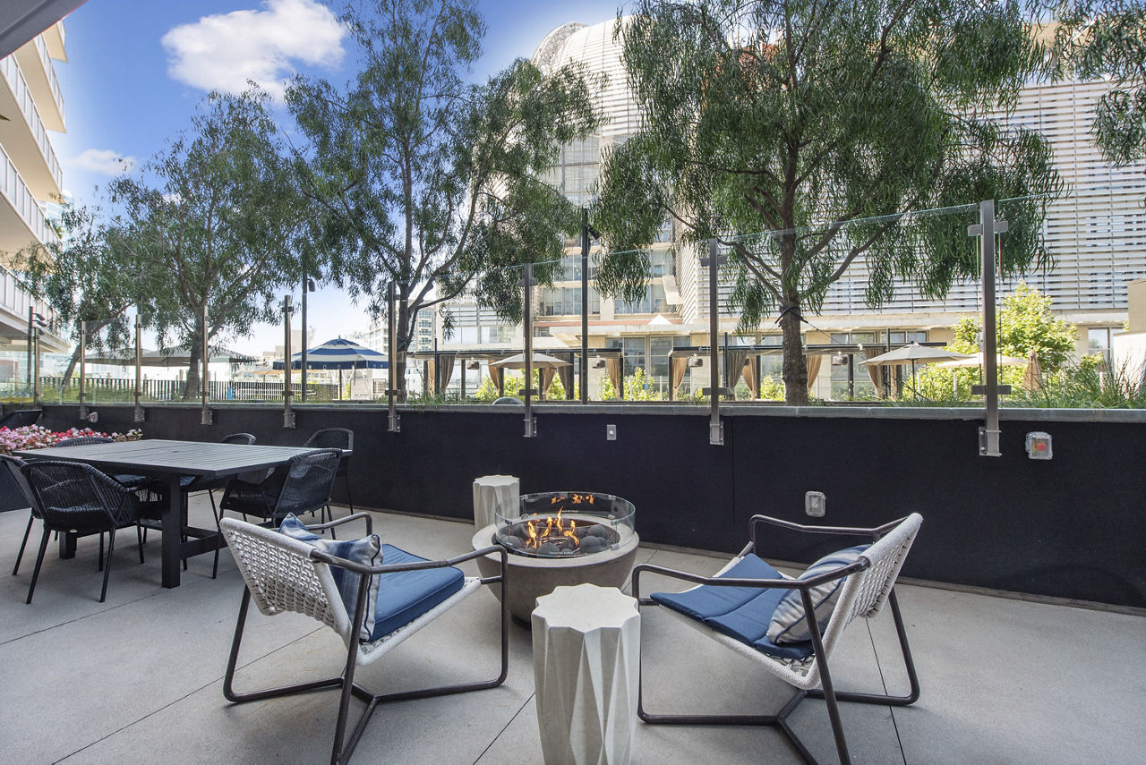 Roof deck at K1 Apartments