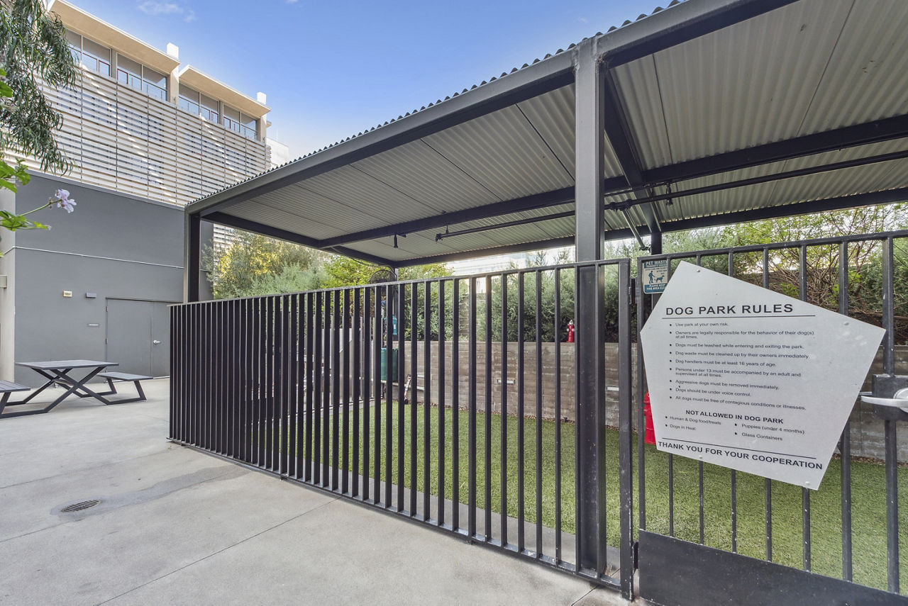 Dog park at K1 Apartments
