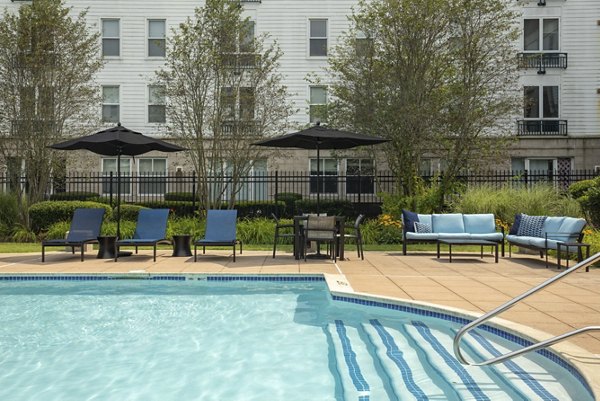 pool grill area at Strata Apartments