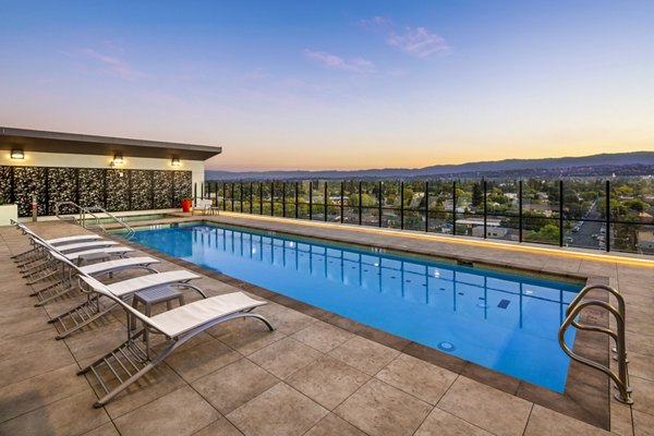Amenity template: Pristine swimming pool at Highwater Apartments ideal for relaxation