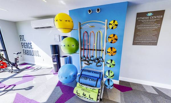 fitness center at Park at 33rd Apartments