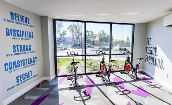 fitness center/spin studio at Park at 33rd Apartments
