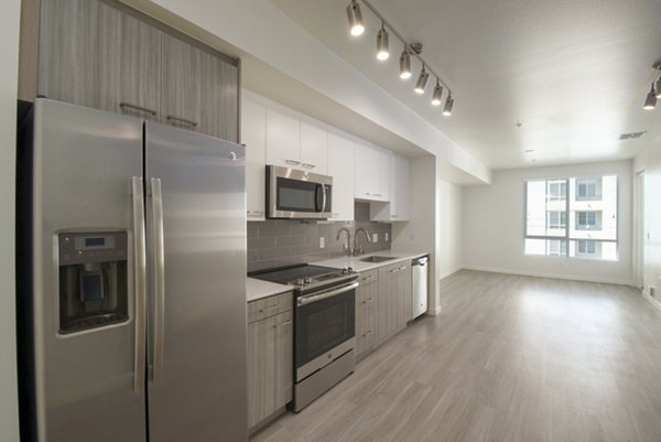 kitchen at Parallel Apartments