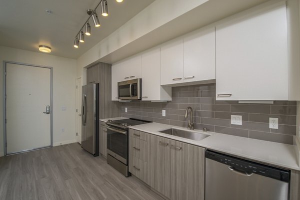 kitchen at Parallel Apartments