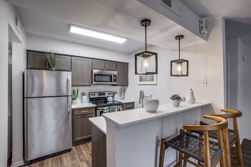 kitchen at Tenison at White Rock Apartments
