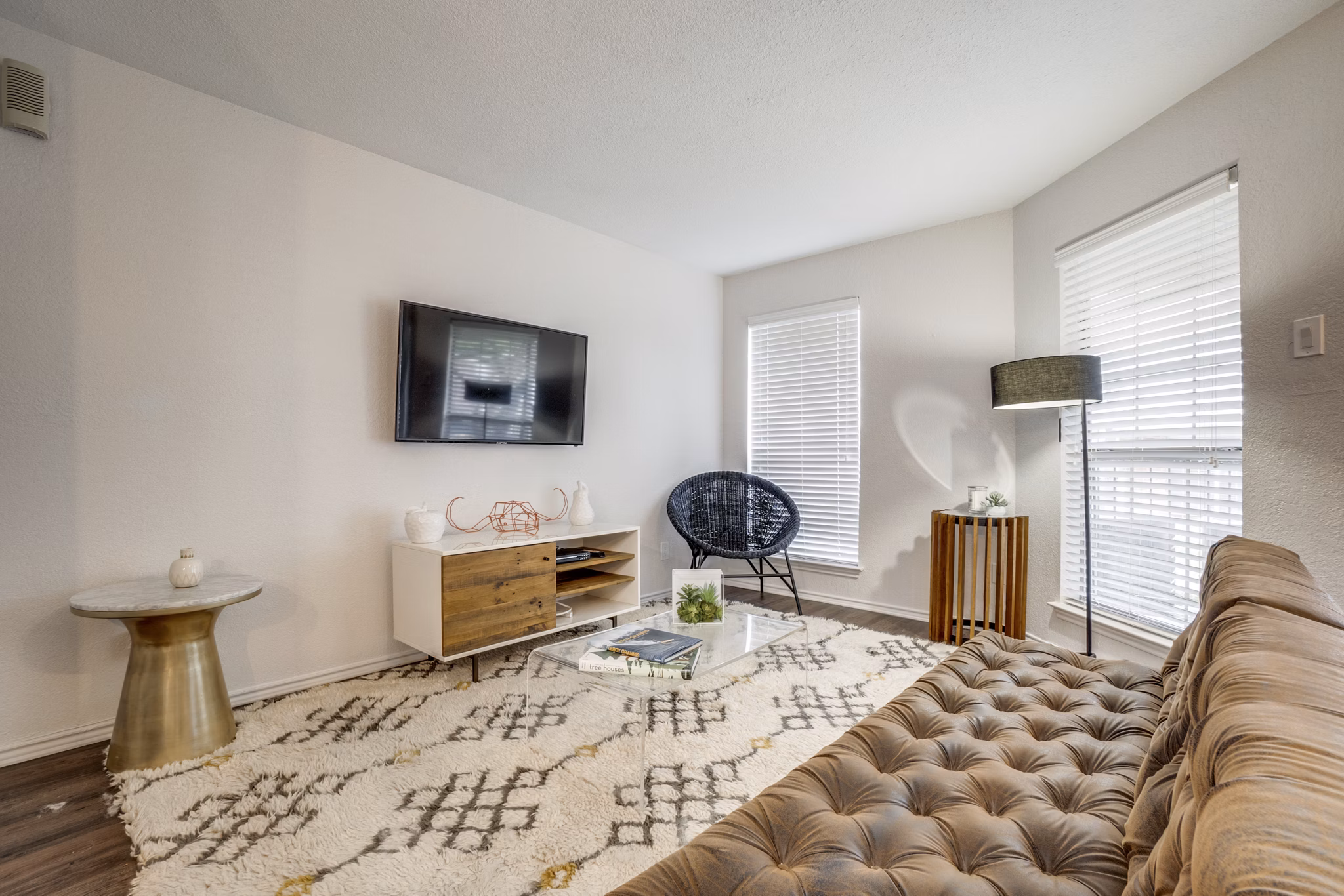 living room at Tenison at White Rock Apartments 