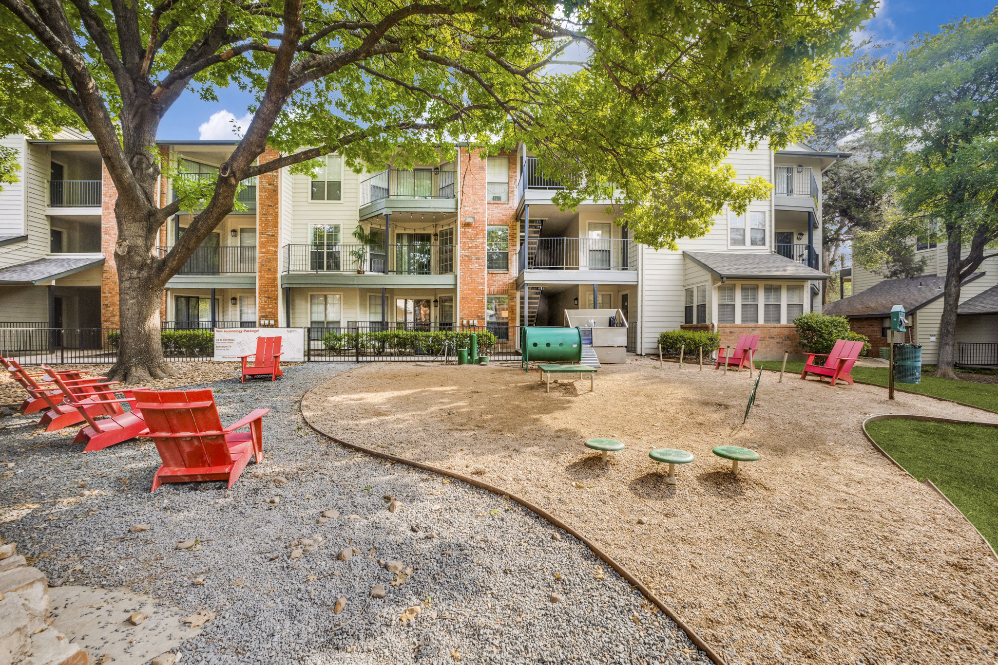 recreational area at Tenison at White Rock Apartments 