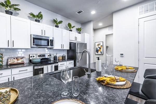 kitchen at Overture River District Apartments