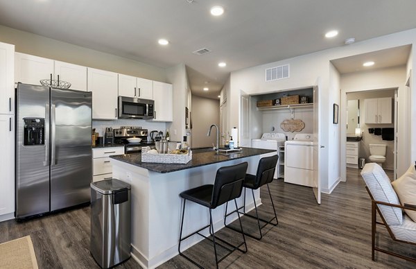 kitchen at Overture River District Apartments