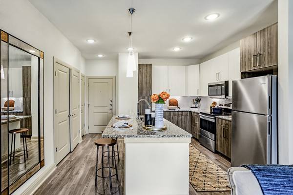 kitchen at Domain Town Center Apartments