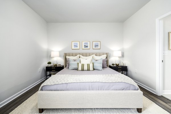 bedroom at Abode at Geneva Apartment Townhomes