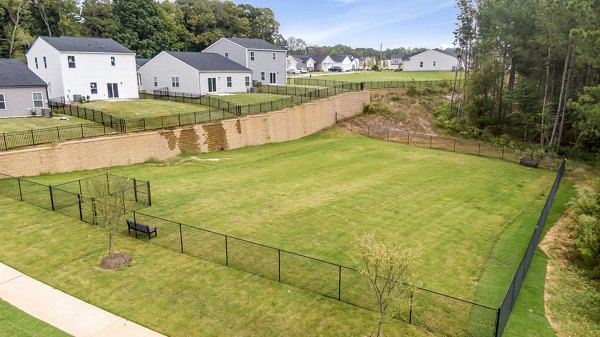 dog park at Abode at Geneva Apartment Townhomes